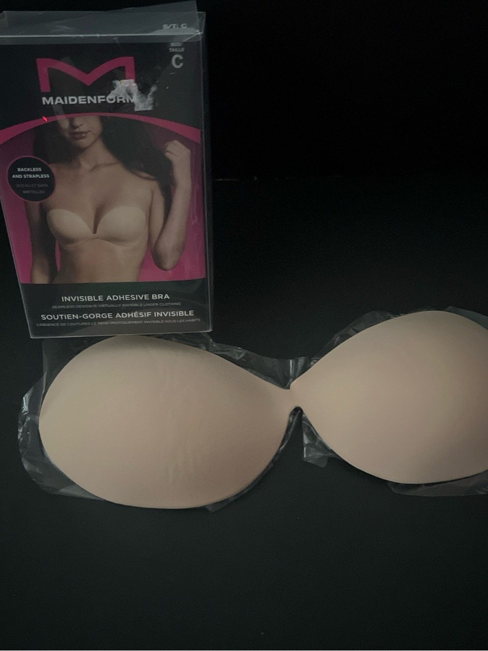 Maidenform Nude Adhesive Backless Strapless Bra Cups